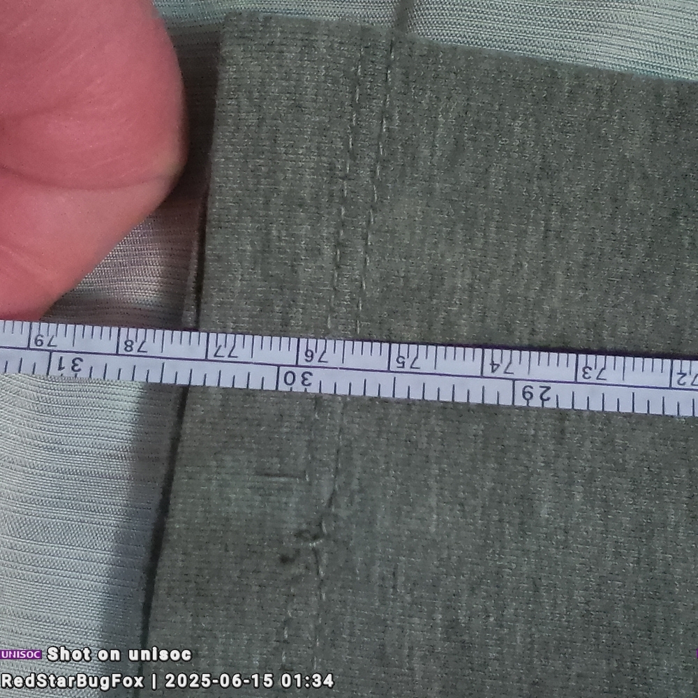 Wide Leg Size Small Petite Aero Stylish Gray Leggings with Blue Waistband - Picture 6 of 8